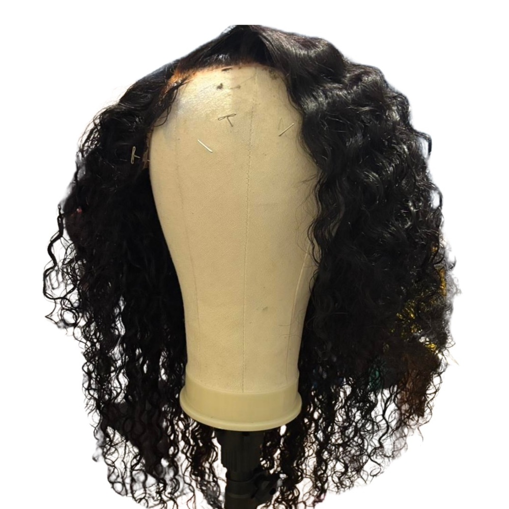 Luxurious Deep Wave Black Wig 28 inch